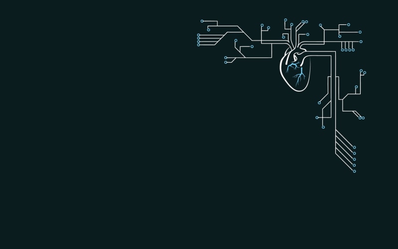 technology, white color, chalk - art equipment, heart, black color, circuit, copy space, creativity, diagram, positive emotion, board, lighting equipment