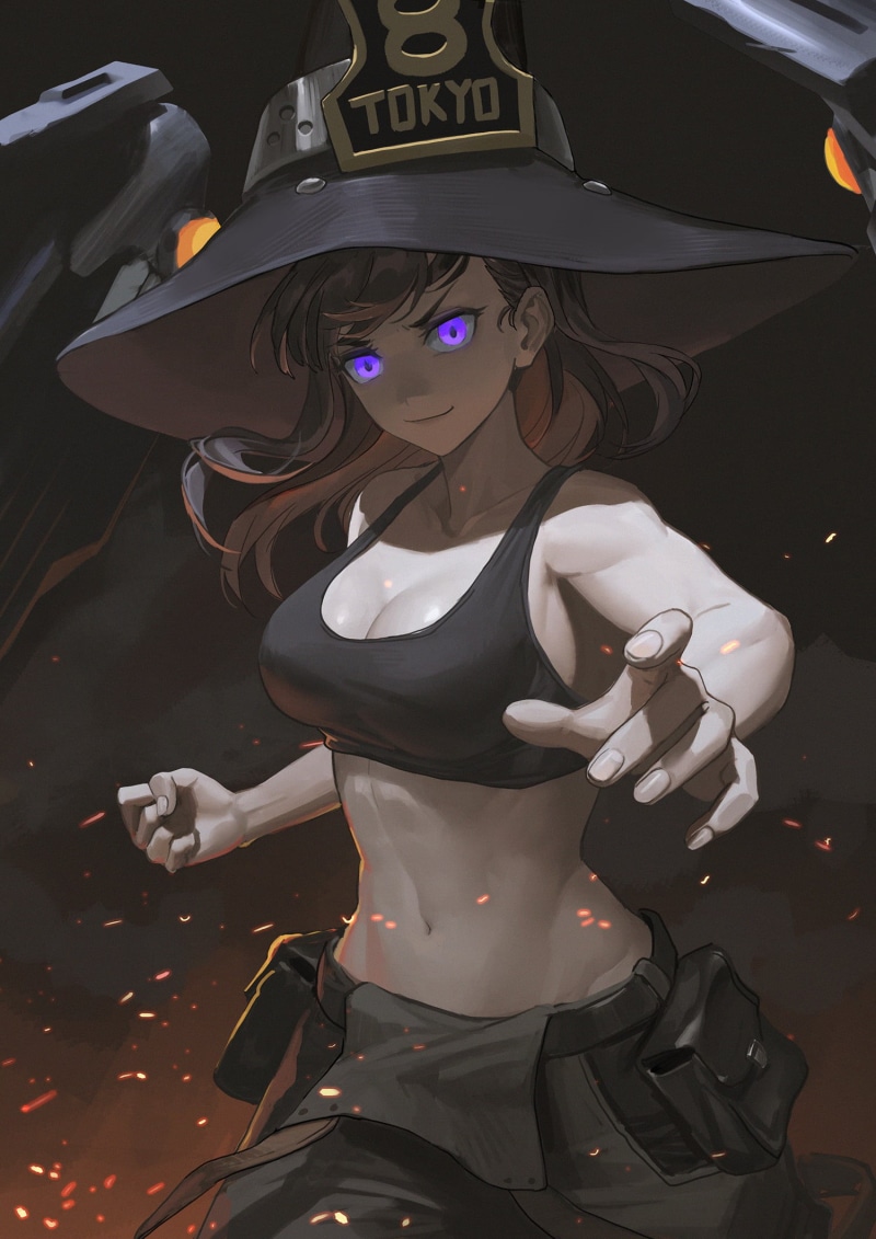kirino ttk, Maki Oze, anime girls, 1080P, anime, Enen no Shouboutai