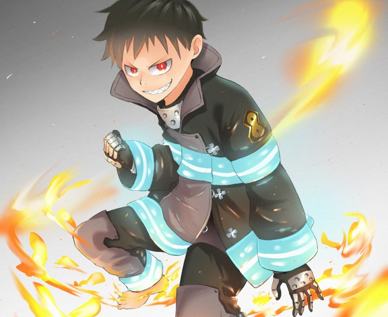 1080P, Shinra Kusakabe, Anime, Fire Force