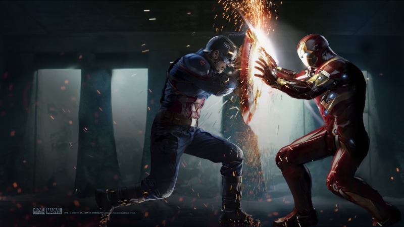 Captain America: Civil War, 1080P, Captain America, Iron Man
