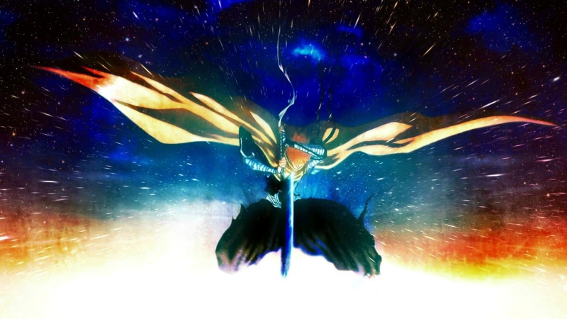 blue, Kurosaki Ichigo, outdoors, motion, ichigo, sea, sky, illuminated, auto post production filter, star - space, water, close-up, nature, low angle view