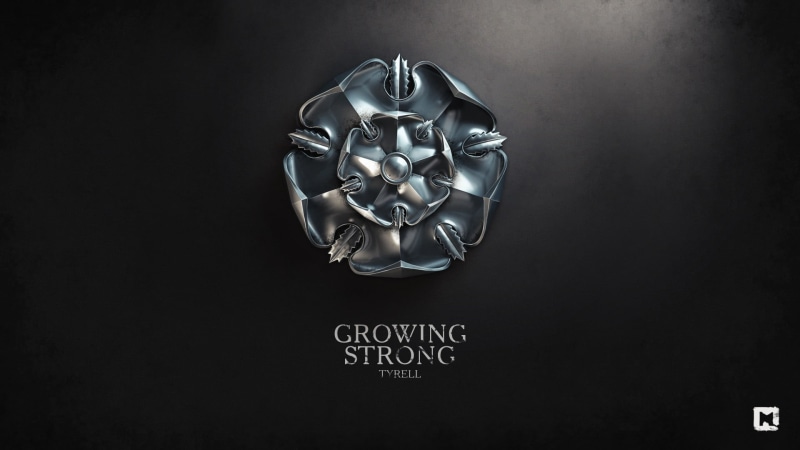 illustration, single Object, studio shot, vector, black background, luxury, text, symbol, ornate, game, growing, Game of Thrones, black Color, still life