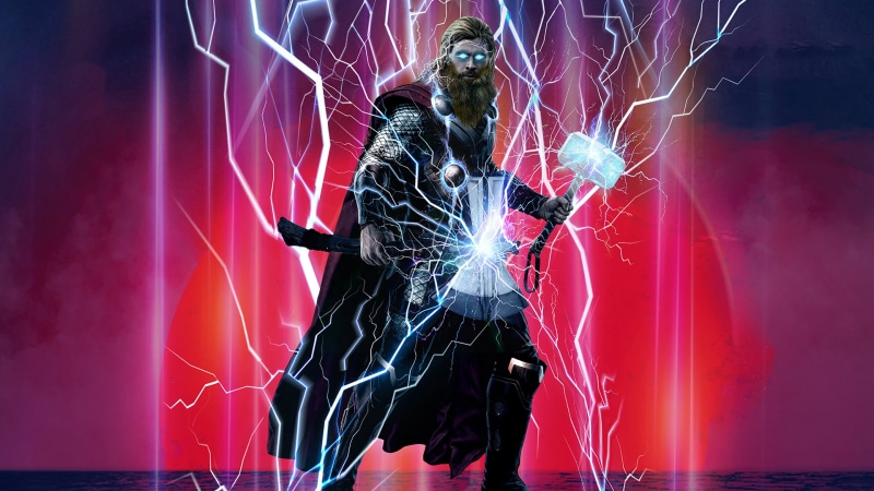 Fat Thor, 4K, Marvel Cinematic Universe, Thor