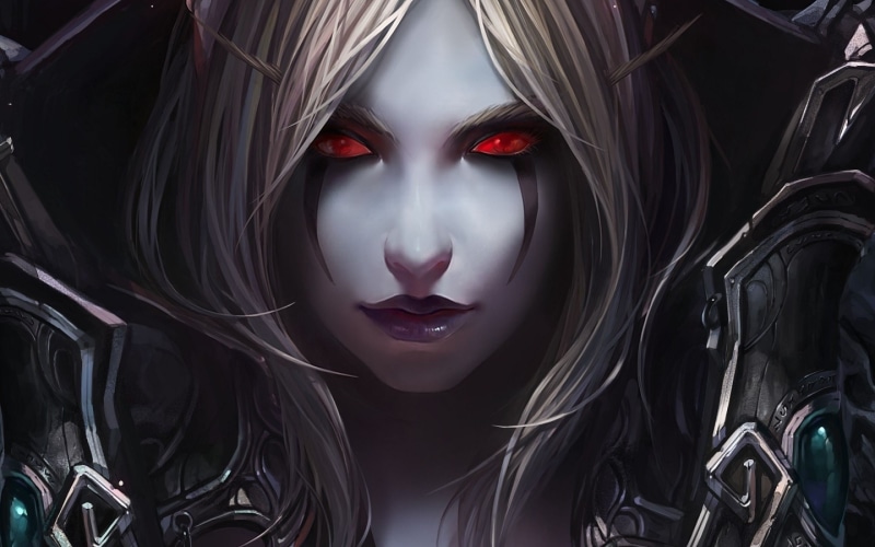 front view, beautiful woman, body part, character, close-up, demon - fictional character, World of Warcraft, anime, 2K, indoors, digital composite, lipstick