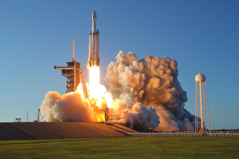 Rocket, USA, 5K, SpaceX, Arabsat-6A, Cape Canaveral Air Force Station, Falcon Heavy, Start
