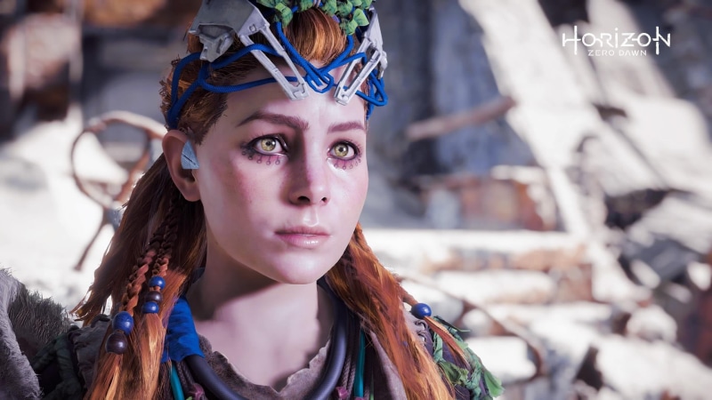 hair, child, portrait, day, screenshot, teenager, movie, teenage girls, hairstyle, looking at camera, PlayStation 4, Aloy (Horizon: Zero Dawn), headshot