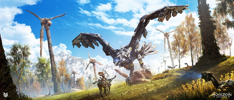 dawn, digital, Horizon Zero Dawn, Aloy, zero, 1080P, horizon, Stormbringer
