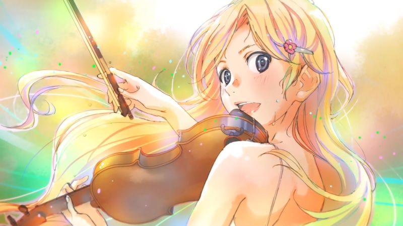 Shigatsu wa Kimi no Uso, 4K, anime girls, anime