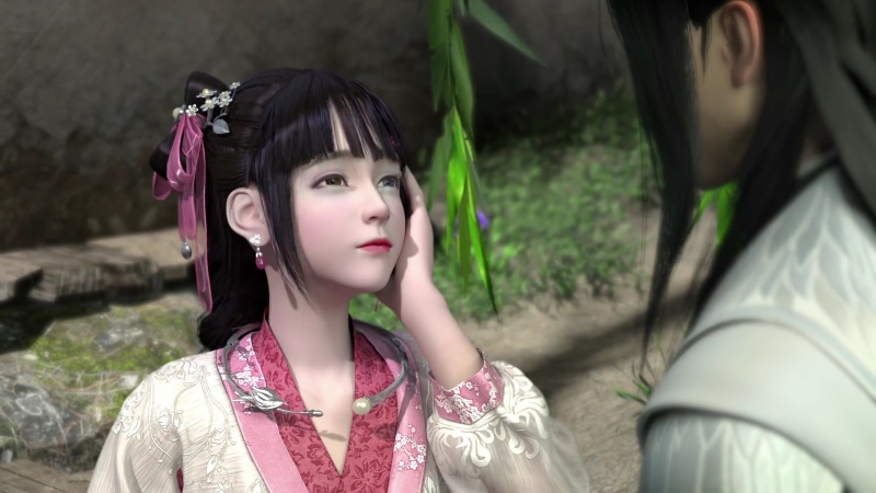 outdoors, portrait, 1080P, Chinese animation, hairstyle, anime, lifestyles, women, real people, young women, young adult, adult, fashion, clothing, headshot