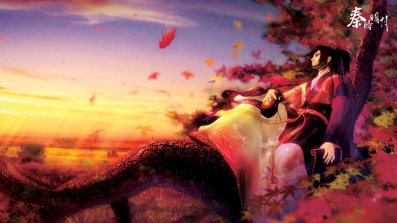 people, adult, nature, lifestyles, celebration, qinshi, females, wedding dress, 720P, clothing, life events, sunset, wedding, event, 3D, togetherness
