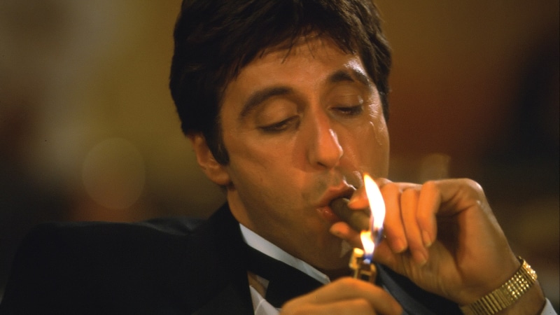smoking, montana, scarface, 4K, tony montana, tony