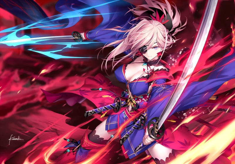 red, real people, silver colored, event, Fate/Grand Order, metal, decoration, lifestyles, one person, illuminated, night, lighting equipment, high angle view