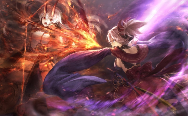 detail, beauty in nature, nature, motion, Fate Series, Tomoe Gozen (Fate/Grand Order), 1080P, day, growth, selective focus, no people, backgrounds, Miyamoto Musashi