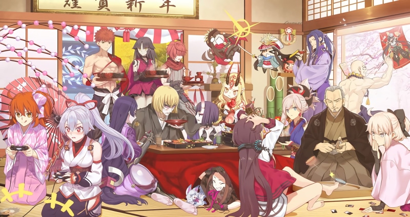 Katou Danzou, Houzouin Inshun, Berserker (Fate/Grand Order), Sakata Kintoki, Miyamoto Musashi, Fou (Fate/Grand Order), Shuten Douji, Fate/Grand Order, Oda Nobunaga (Fate/Grand Order)