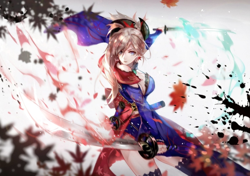 excitement, Fate/Grand Order, portrait, positive emotion, happiness, young adult, 1080P, women, hairstyle, confetti, fun, cheerful, hair, enjoyment, young women