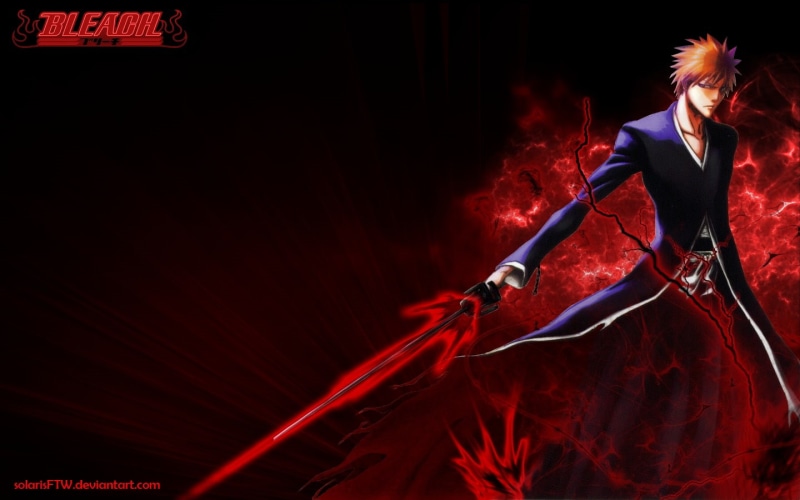 art, ichigo, x, hd, kurosaki ichigo, 720P, anime, kurosaki, zanpakuto, bankai, bleach