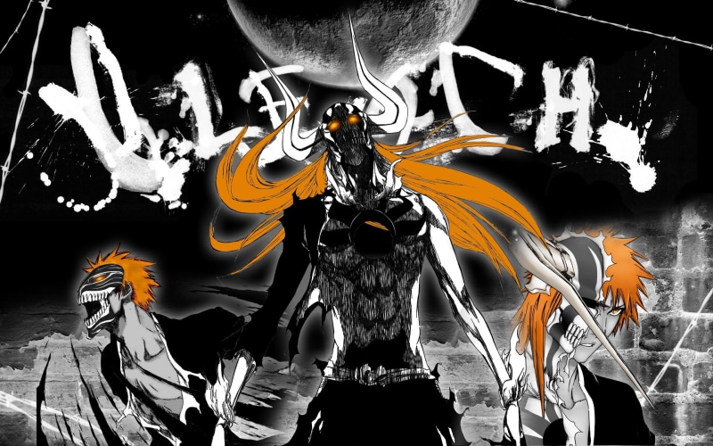 night, anime, digital, 1080P, celebration, bone, Vasto Lorde, people, nature, Bleach, outdoors, Kurosaki Ichigo, horror, front view, creativity, spooky