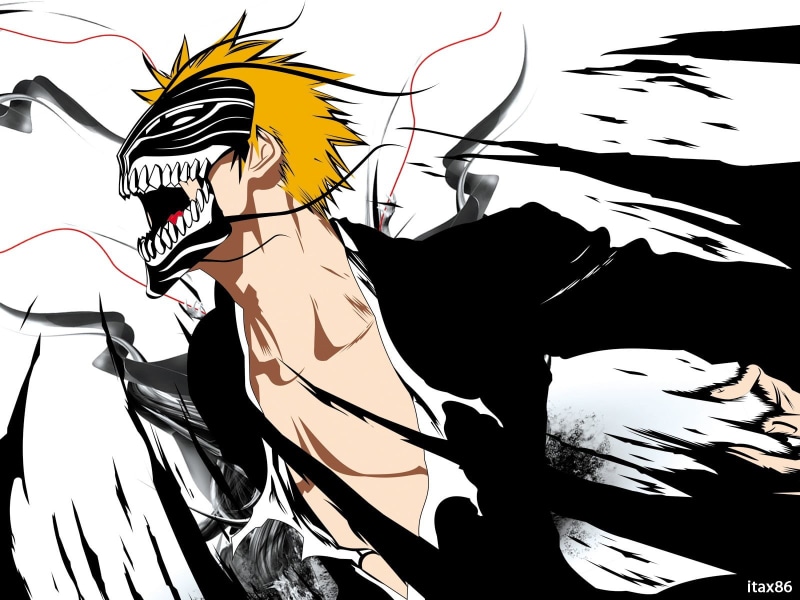 adult, anime, women, mask, real people, human body part, digital, one person, Hollow, lifestyles, 720P, close-up, young women, ichigo, creativity