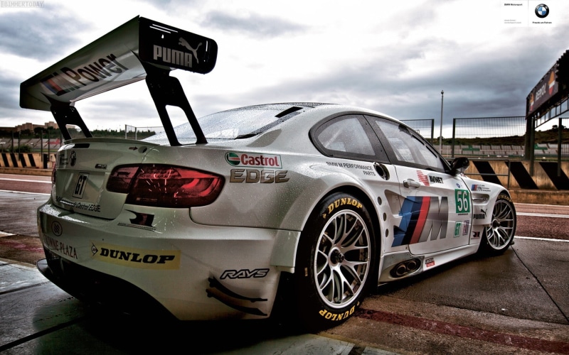 motor vehicle, rain, communication, 1080P, day, architecture, car, outdoors, mode of transportation, sky, land vehicle, street, dtm, road, bmw, no people