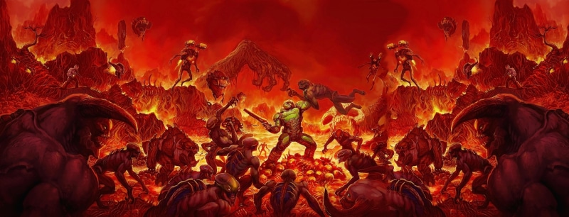 Doomguy, 5K, Hangman Rock, Bethesda Softworks, id Software, DOOM Eternal