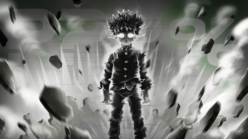 males, digital, standing, people, Shigeo Kageyama, communication, science, psycho, Mob Psycho 100, representation, creativity, glowing, real people, adult