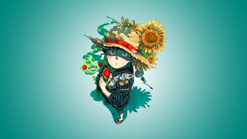 studio shot, multi colored, Shigeo Kageyama, blue background, digital composite, colored background, indoors, green color, ornate, nature, celebration