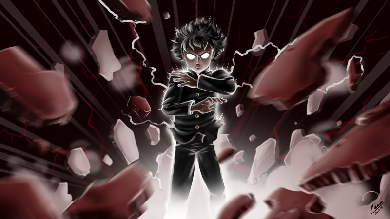 human hand, skeleton, Shigeo Kageyama, emotion, bone, group of people, body part, Anime, robot, adult, human body part, representation, human skeleton