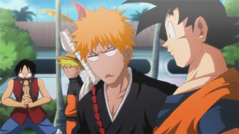 Naruto, Monkey D. Luffy, Naruto Uzumaki, Dragon Ball Z, One Piece, 1080P, Dragon Ball, Crossover, Goku, Ichigo Kurosaki, Anime, Bleach