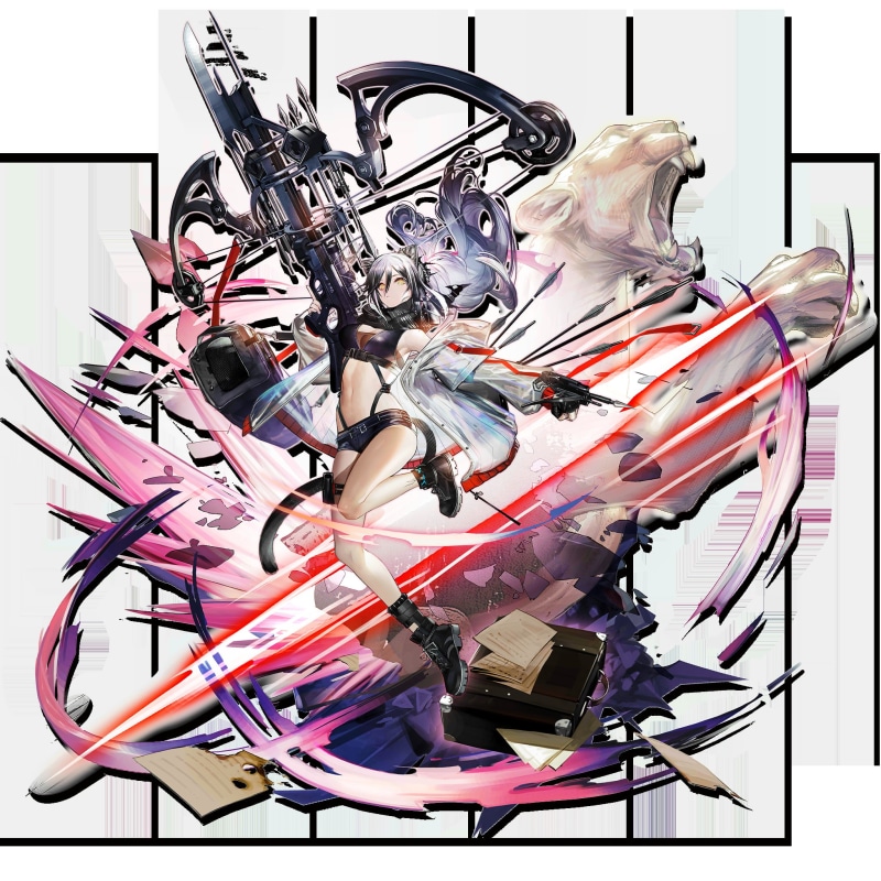 scarf, 1080P, crossbows, Schwarz(Arknights), Arknights, bolts, see-through clothing