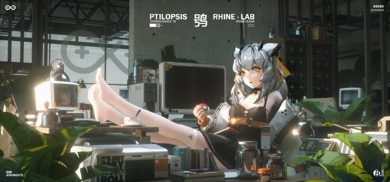 1080P, T5, anime girls, white hair, Arknights