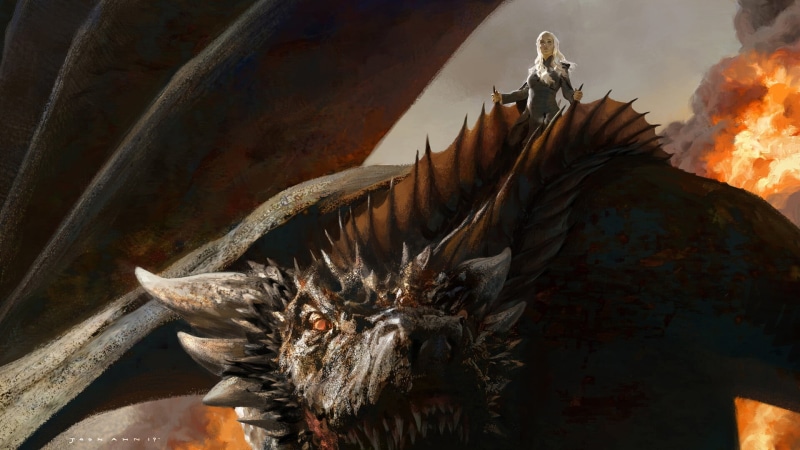TV Show, Dragon, Game Of Thrones, 1080P, Drogon (Game Of Thrones), Daenerys Targaryen