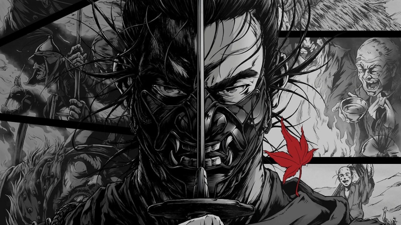 weapon, Ghost of Tsushima, katana, 1080P, monochrome