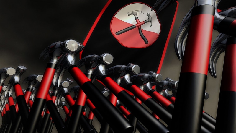 red, communication, choice, still life, variation, time, human representation, high angle view, metal, The Wall, Pink Floyd, 1080P, black color, clock