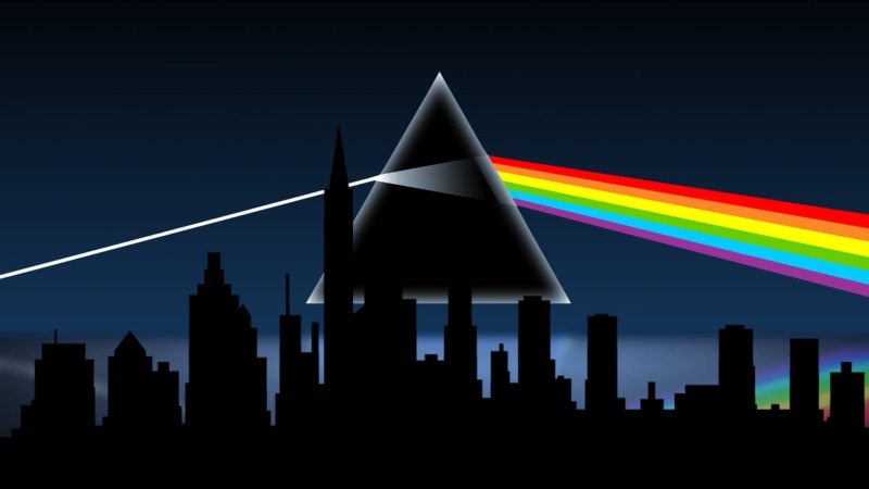 abstract, triangle shape, building, built structure, long exposure, multi colored, motion, silhouette, architecture, illuminated, rainbow, nature, album covers