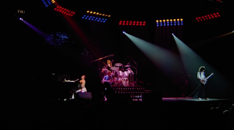 excitement, stage light, night, men, musician, illuminated, positive emotion, rock music, enjoyment, Freddy Mercury, occupation, stage - performance space
