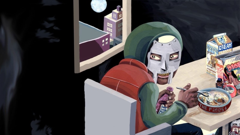 halloween, spirituality, female likeness, 720P, mf doom music hip hop mask album covers, table, craft, disguise, creativity, representation, indoors, close-up