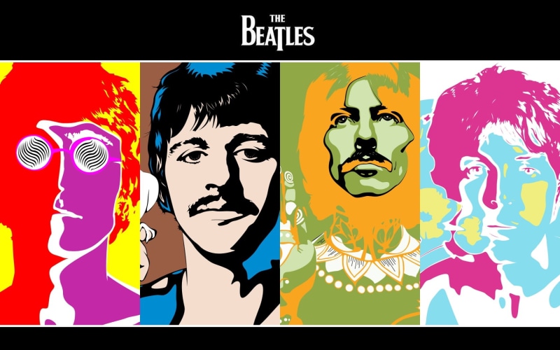 beatles, art, 720P, entertainment, hd, The Beatles, bands, x, Music