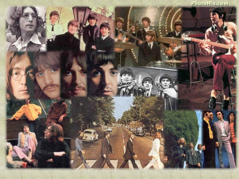 beatles, entertainment, classic, collage, 480P, hd, Starr, rock, Classic Rock, McCartney, Harrison, art, Lennon, music
