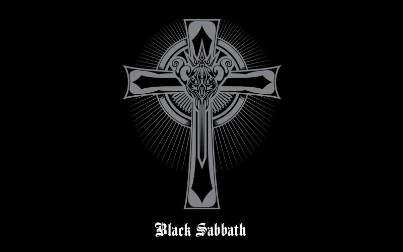 1080P, Black Sabbath, studio shot, copy space, direction, communication, arrow symbol, travel, pattern, low angle view, western script, black background