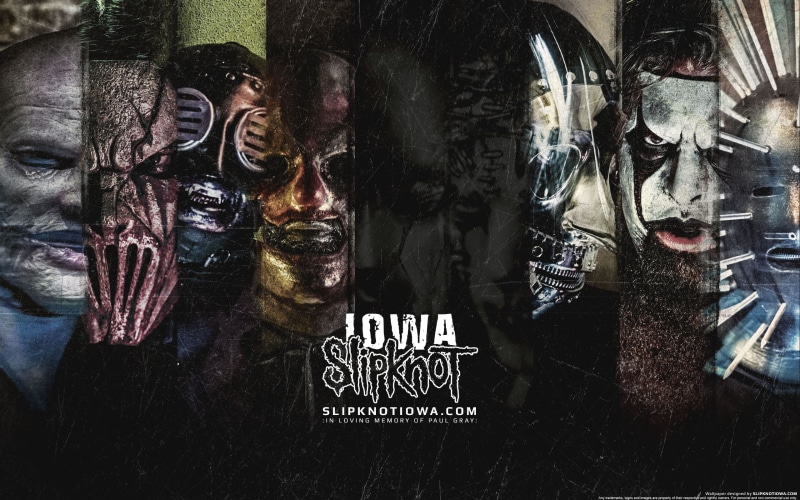 metal band, Slipknot, art and craft, representation, retail display, variation, no people, human representation, indoors, communication, 2K, store, small business