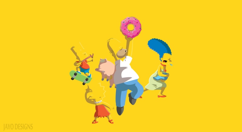 1080P, Maggie Simpson, Bart Simpson, Homer Simpson, Marge Simpson, Lisa Simpson, The Simpsons