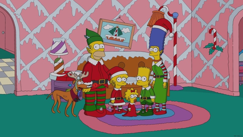 1080P, male likeness, wall - building feature, men, people, dog, multi colored, human representation, child, Marge Simpson, representation, Bart Simpson