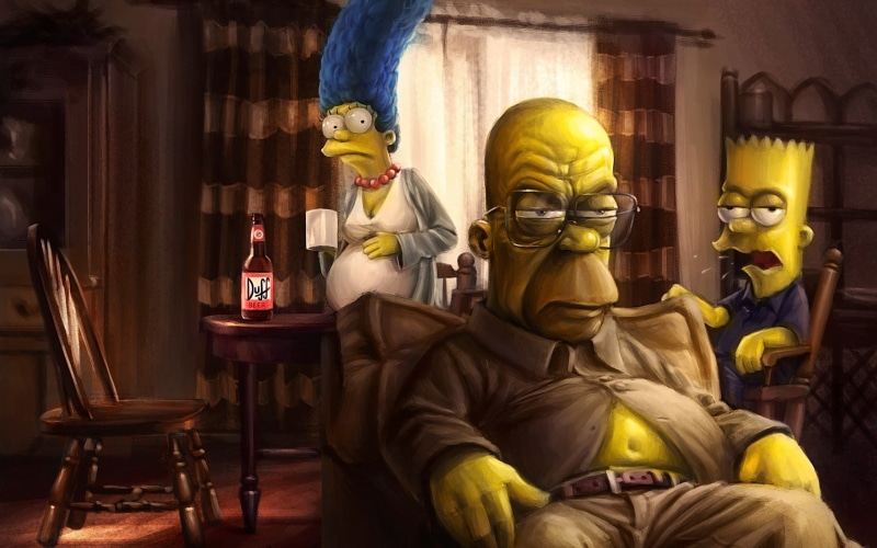 bart, the simpsons, 2K, breaking, marge, bad, homer, simpsons
