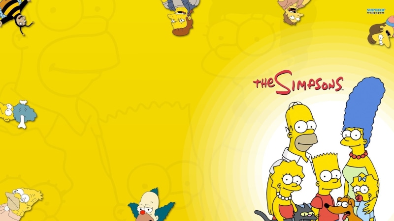 outdoors, Lisa Simpson, Marge Simpson, no people, The Simpsons, art and craft, yellow, creativity, 1080P, representation, Bart Simpson, hot air balloon