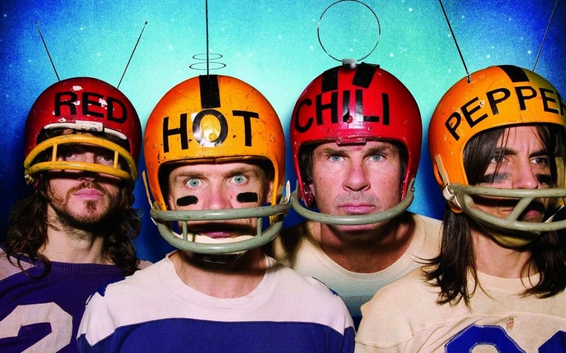 text, real people, women, multi colored, young adult, portrait, group of people, leisure activity, music, adult, 720P, Red Hot Chili Peppers, headshot