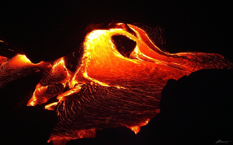 nature, magma, 1080P, hd, night, lava