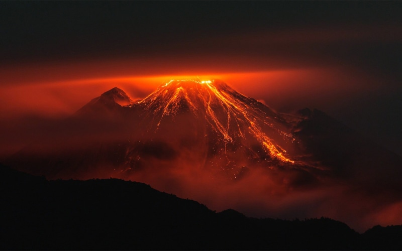 mountains, volcanic eruption, photography, environment, orange, power in nature, red, beauty in nature, geology, non-urban scene, volcanic crater, outdoors