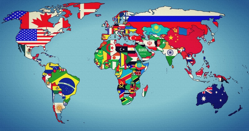 multi colored, backgrounds, world Map, states, flag, abundance, asia, human representation, table, emotion, illustration, government, business, uSA, blue