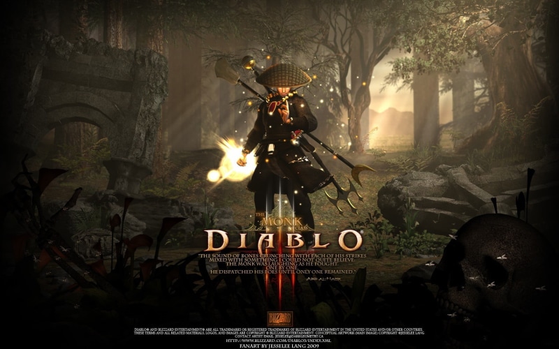Diablo, belief, art and craft, spirituality, sculpture, illuminated, no people, heat - temperature, fire, flame, video games, Diablo III, text