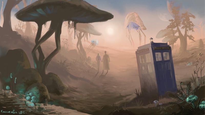 human representation, architecture, day, TARDIS, creativity, The Elder Scrolls III: Morrowind, land, Doctor Who, art and craft, religion, statue, representation